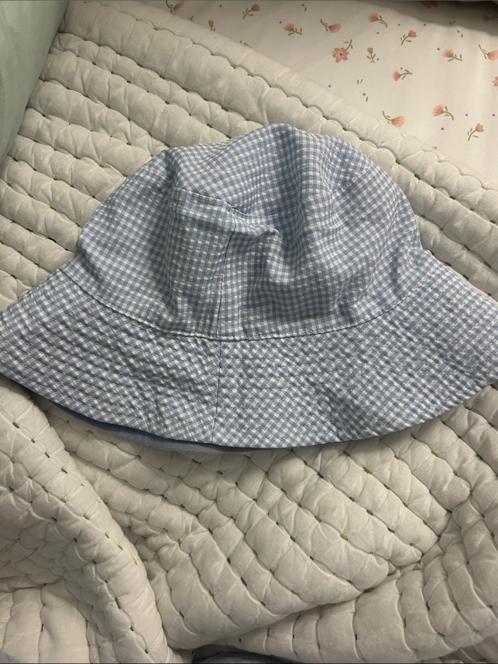 Blue Gingham Bucket Hat